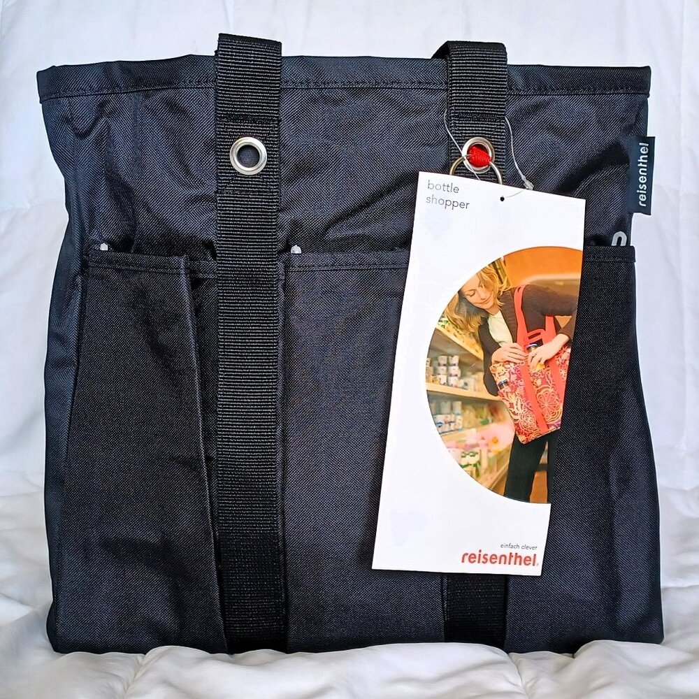 NWT RARE RETIRED OOP Reisenthel Bottleshopper -- Black